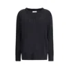 Jil Sander V Neck Sweater In Black