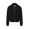 Jil Sander Blouson 05 Bomber Jacket In Black Wool In Black
