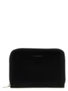 Jil Sander Black Zip Leather Wallet In Black