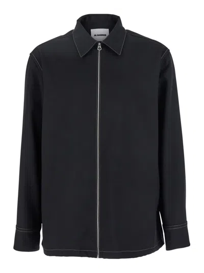 JIL SANDER ZIP-UP SHIRT
