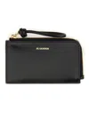 Jil Sander Women Black Leather Wallet In Black