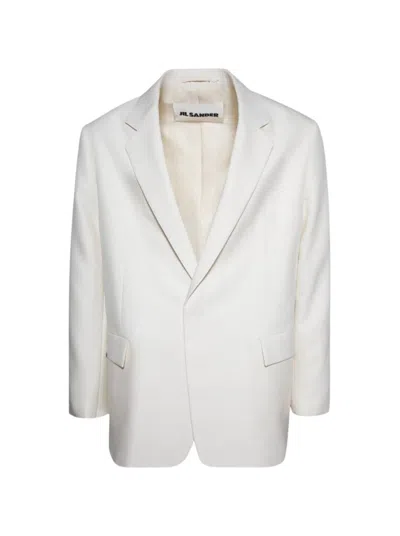 Jil Sander Blazer 55 Tm Natural In White