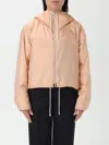 Jil Sander Blend Silk Zip-up Hooded Jacket In Pink