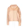 JIL SANDER JIL SANDER BLEND SILK ZIP UP HOODED JACKET