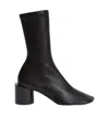 Jil Sander Block-heel Ankle Boots In Black