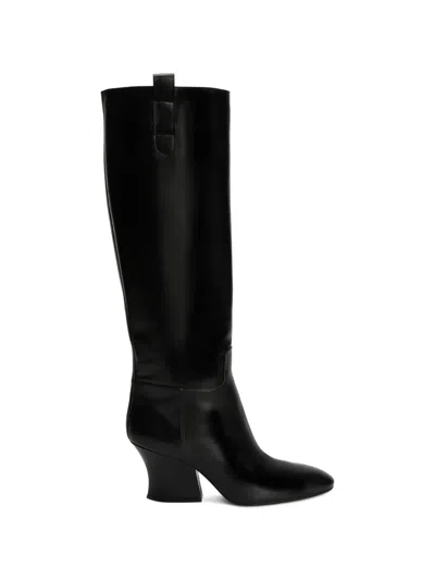 Jil Sander Block-heel Boots In Black
