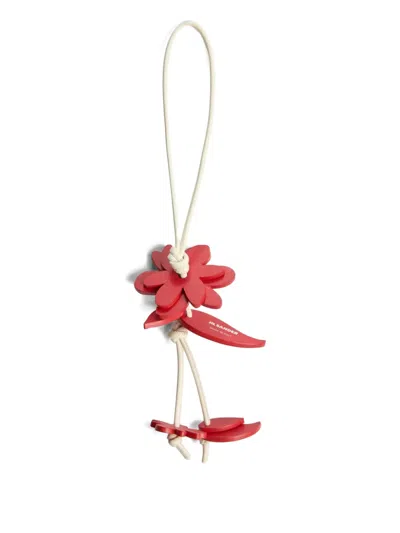 Jil Sander Blossom Charm In Red