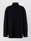 Jil Sander Blouse Mock Neck Wool Blend