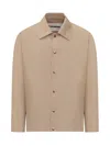 Jil Sander Blouson 03 Jacket With Print In Beige