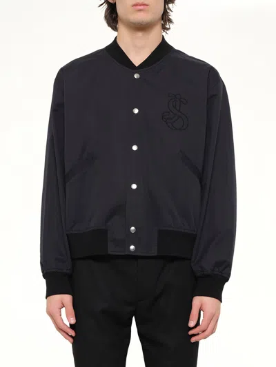 JIL SANDER BLOUSON 130 WITH EMBROIDERY