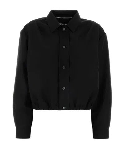 Jil Sander Shirt-style Casual Jacket In Black