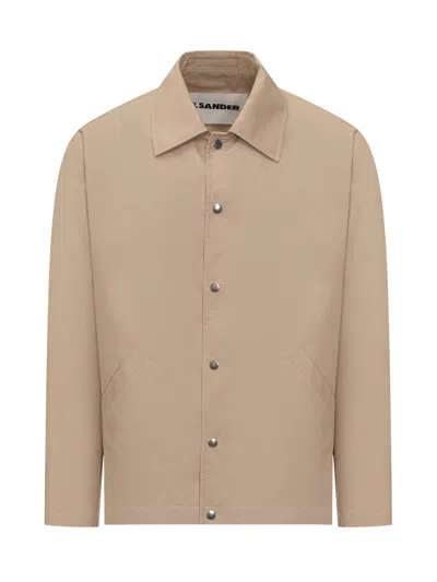 JIL SANDER JIL SANDER BLOUSON JACKET WITH UNIQUE STAMPAINT DESIGN