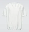 Jil Sander Blouson Silk Blend T-shirt In Mint