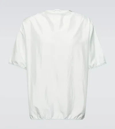Jil Sander Blouson Silk Blend T-shirt In Mint
