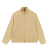 Jil Sander Logo-detail Zip-front Jacket In Nude