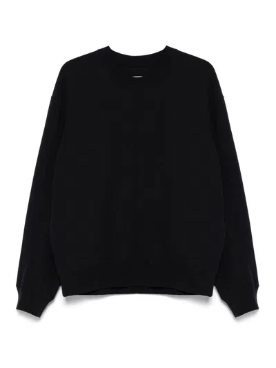 Jil Sander Blue Cotton Crewneck Sweatshirt