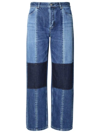 Jil Sander Blue Cotton Jeans
