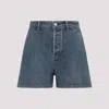 Jil Sander Denim Shorts With Belt Loops And Pockets In Blue