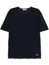 Jil Sander Blue Crew Neck T-shirt In Blue