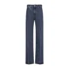 Jil Sander Indigo Blue Cotton 114 Treated Trousers In Blue