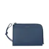Jil Sander Blue Leather Wallets In Blue