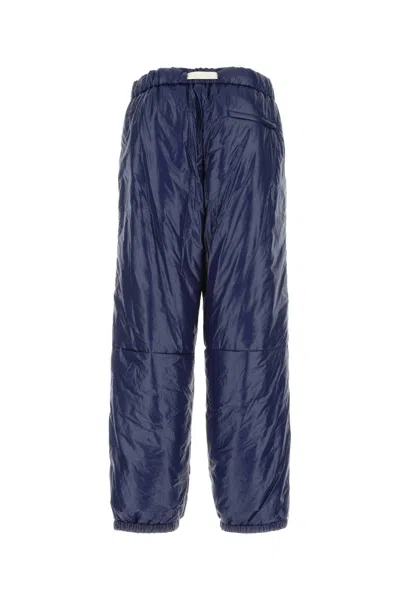 Jil Sander Blue Nylon Joggers In 419