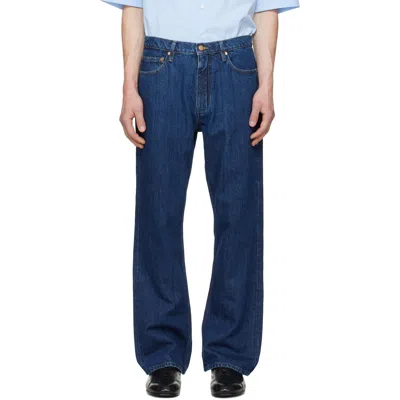 JIL SANDER BLUE REGULAR DENIM JEANS
