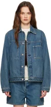 Jil Sander Blue Regular Fit Denim Jacket In 420 *