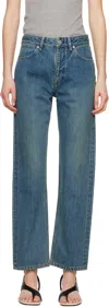 Jil Sander Slim Twist Jeans With Belt Loops In 420