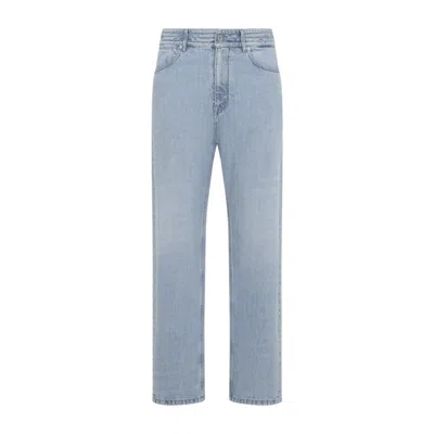 Jil Sander Blue Straight Mid Rise Jean