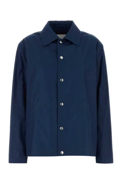 JIL SANDER JIL SANDER BLUE TAFFETA JACKET