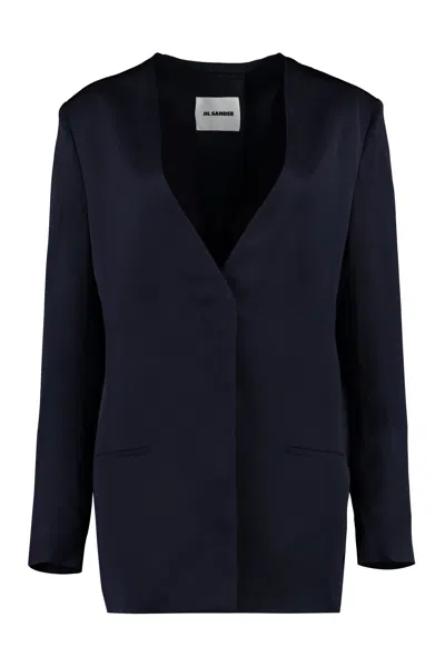 Jil Sander Tailored Jacket In Blue