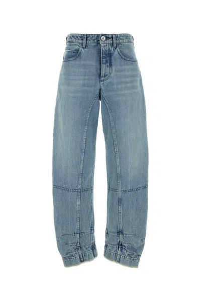 JIL SANDER BLUE TAPERED-LEG JEANS
