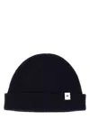 Jil Sander Classic Ribbed Knit Beanie Hat In Black
