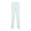 JIL SANDER BLUE WOOL TROUSERS