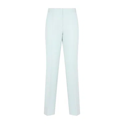 JIL SANDER BLUE WOOL TROUSERS