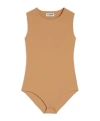 Jil Sander Bodysuit In Brown