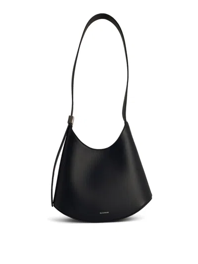 Jil Sander Eldorado Black Leather Crossbody Bag