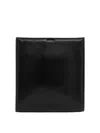 Jil Sander Leather Shoulder Strap In Negro