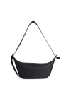 Jil Sander Knot Crossbody Leather Handle Handbag In Black