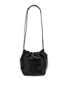 Jil Sander Drawstring-fastening Shoulder Bag In Black