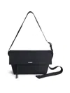 Jil Sander Mittelgrosse Utility Schultertasche In Black