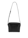 Jil Sander Black Leather Lid Bag With Adjustable Strap In Black