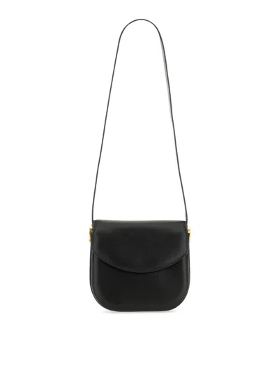 Jil Sander Coin Shoulder Bag In Black