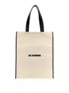 Jil Sander Medium Flat Shopping Bag In White