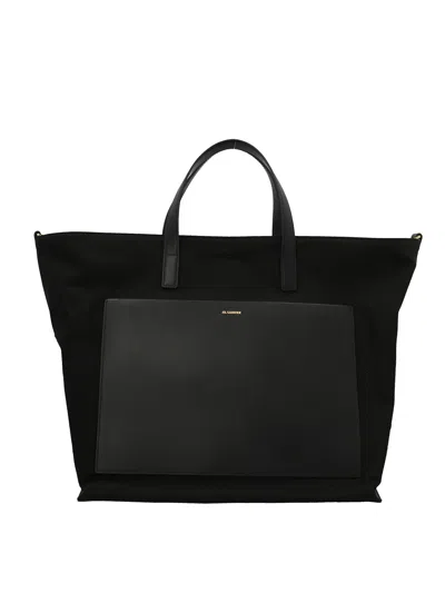 Jil Sander Wander Handbag In Black