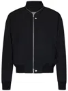 Jil Sander Classic Front Zip Bomber Jacket In Black