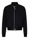 Jil Sander Zip-up Bomber Jacket In Black