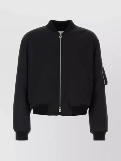 JIL SANDER BOMBER JACKET POLYESTER NOIR