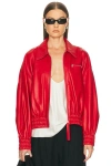 Jil Sander Bomber Jacket In Red